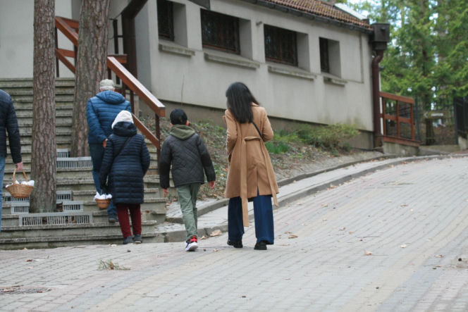 Marta Kaczyńska ze święconką