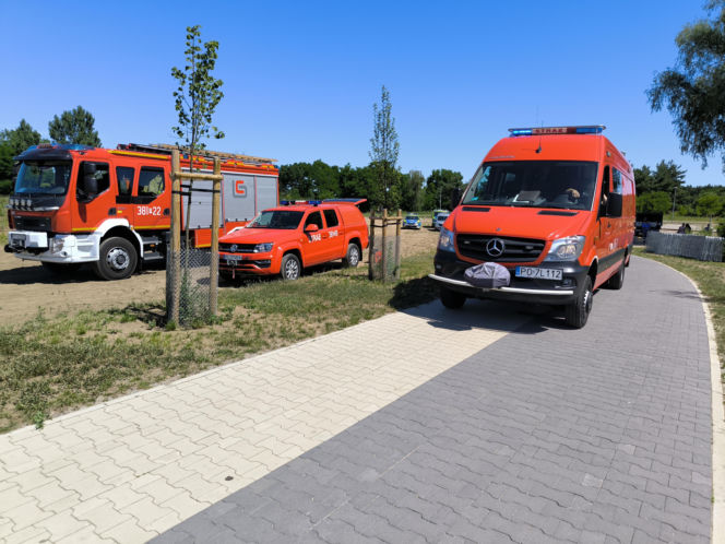 Akcja poszukiwawcza na zbiorniku w Zaborowie