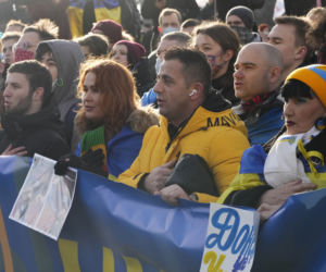 Demonstracje w Kijowie przeciw wojnie 