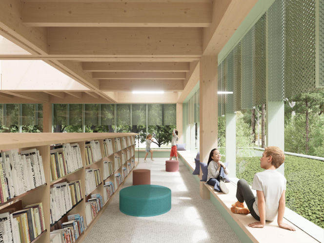 Koncepcja xystudio - biblioteka w Wesołej w Warszawie