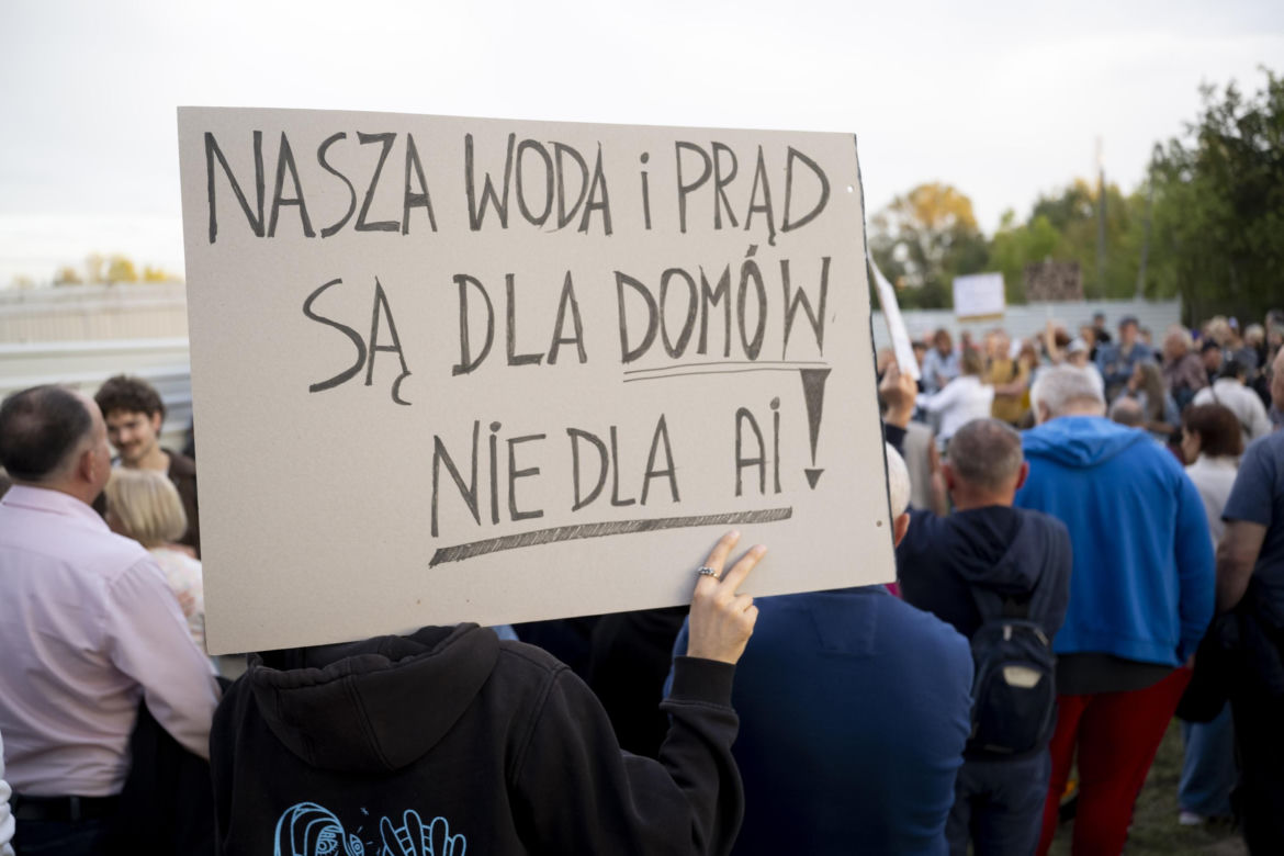 Protest w Piasecznie przeciwko Data Center