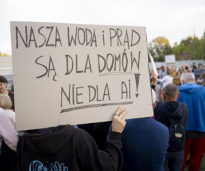 Protest w Piasecznie przeciwko Data Center