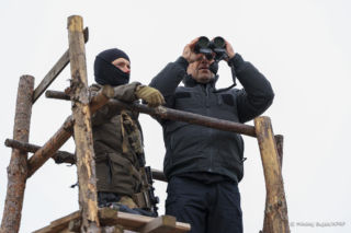 Karol Nawrocki na granicy w Wigilię