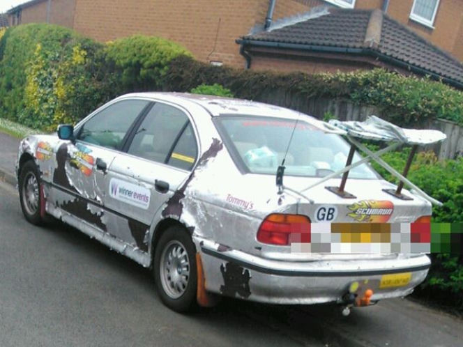 Wiejski tuning - zmasakrowane auta