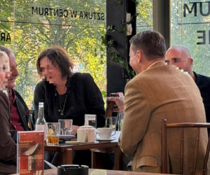 Sikorski i Makłowicz w krakowskim Bunkier Café