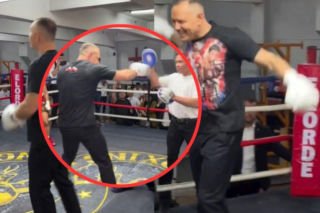 Karol Nawrocki na treningu u jednego z najlepszych bokserów w historii! Potworne ciosy prezydenta
