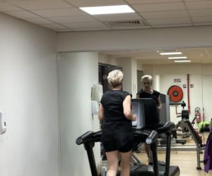 Joanna Scheuring-Wielgus na siłowni