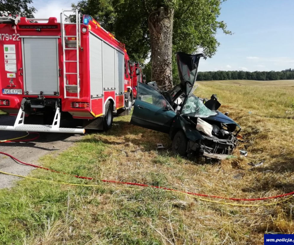 Tragiczny wypadek na trasie Korsze - Reszel