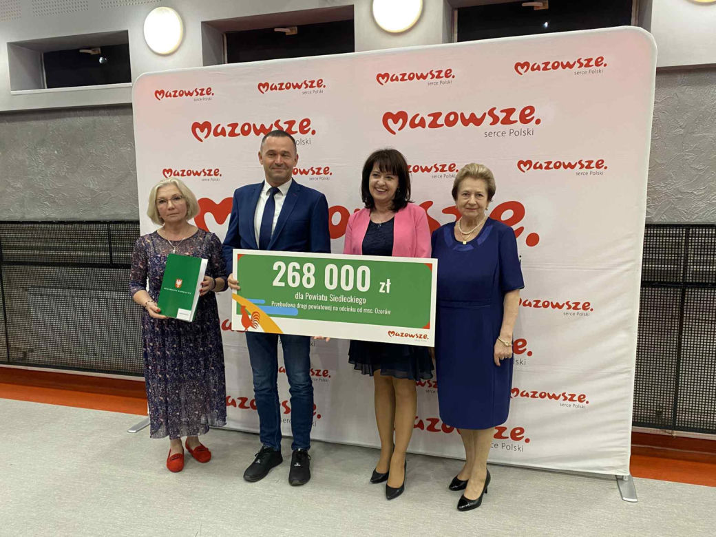 Kilkadziesiąt nowych inwestycji w powiecie siedleckim z dofinansowaniem Mazowsza