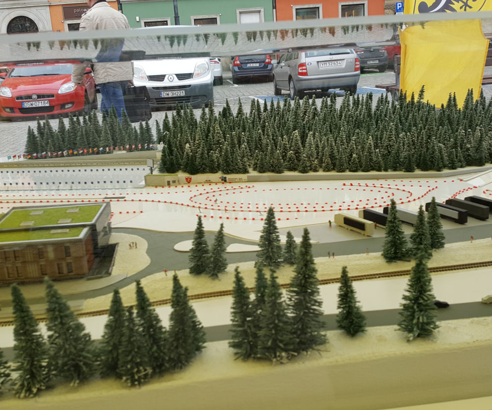 Makieta Dolnośląskiego Centrum Sportu, które powstanie w Jakuszycach