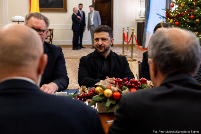 Wołodymyr Zełenski w polskim Sejmie