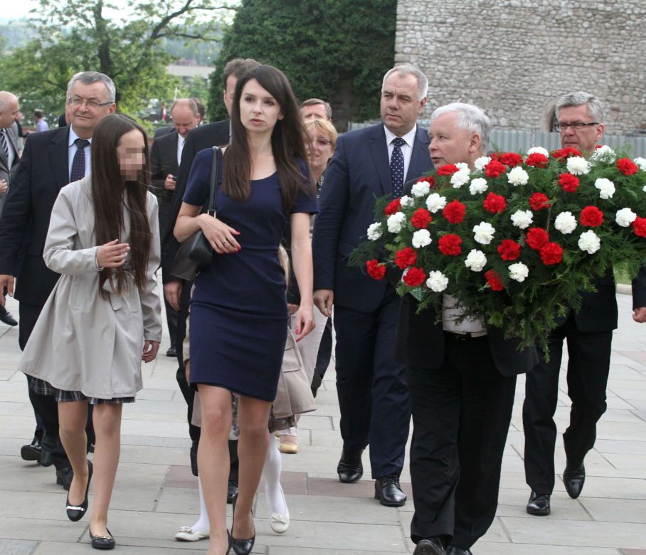 Marta Kaczyńska ze stryjem Jarosławem Kaczyńskim