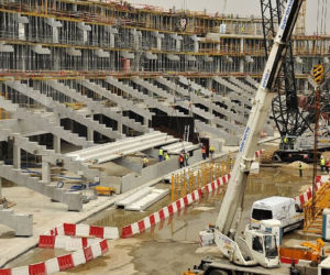 Stadion Narodowy: pierwsze trybuny