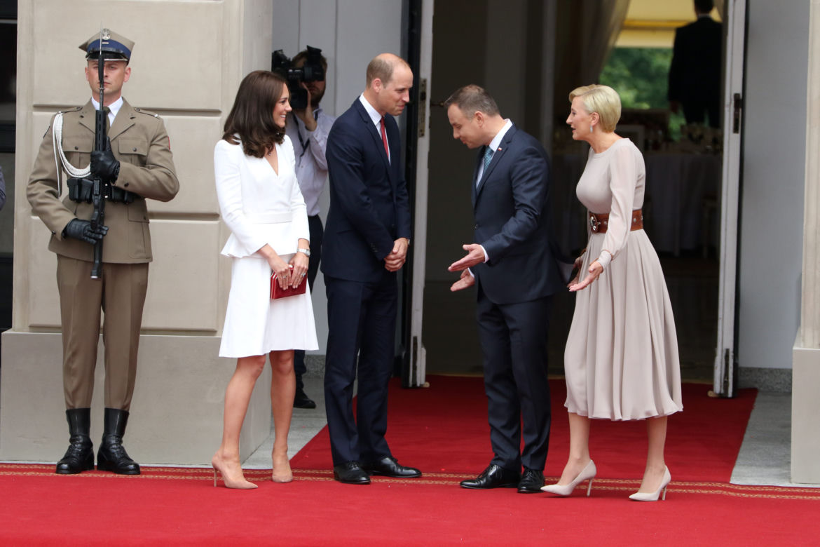 Kate i William w Warszawie
