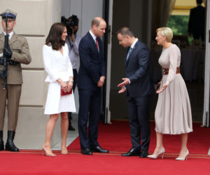 Kate i William w Warszawie