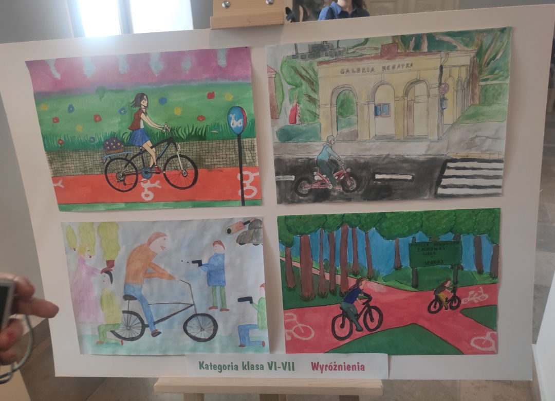 Pracę na konkurs "Zarażeni rowerem - zainspirowani Malczewskim"