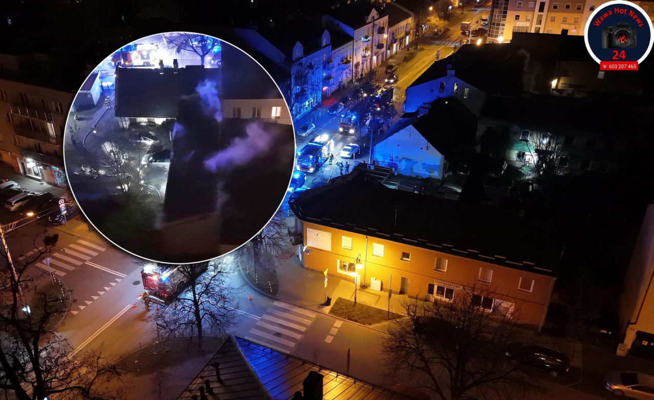 Pożar w Pruszkowie. Spłonęło mieszkanie, jedna osoba w szpitalu