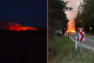 Potężny pożar na Lubelszczyźnie. Setki strażaków w akcji