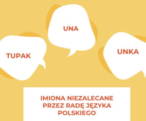 IMIONA NIEZALECANE przez Radę Języka Polskiego
