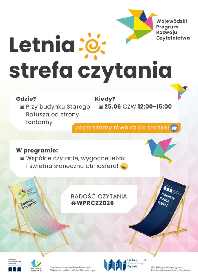 Letnia Strefa Czytania w Olsztynie