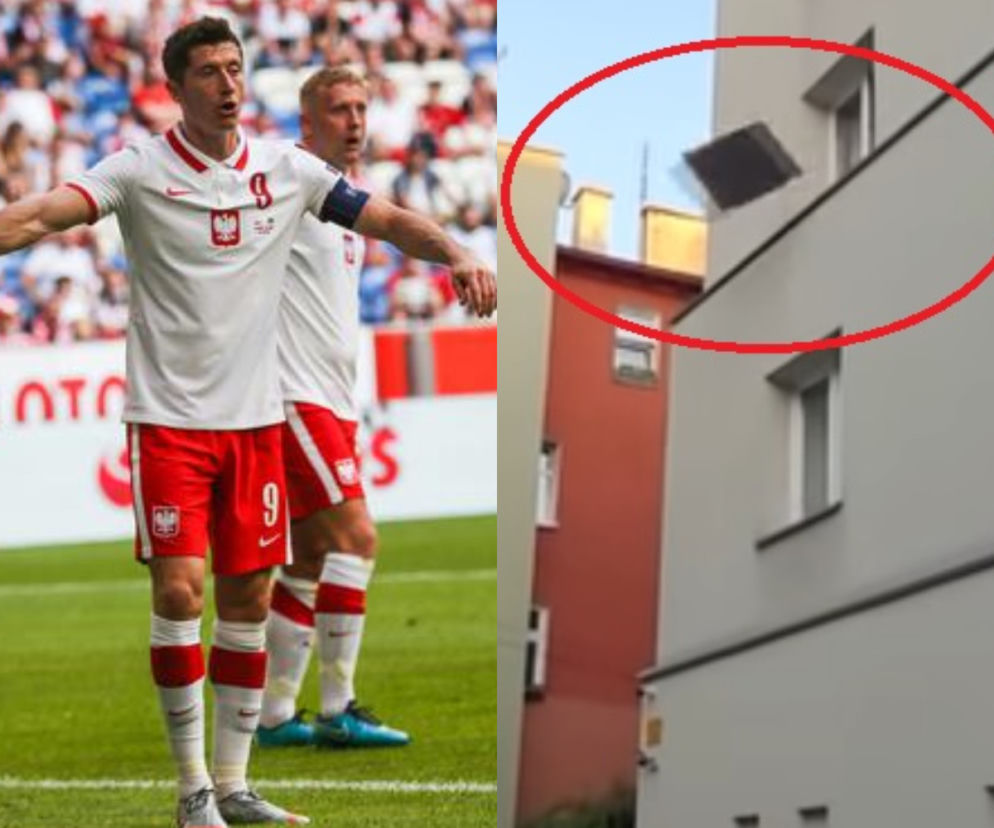 Szok! Mężczyzna wyrzucił telewizor po meczu Polska-Słowacja. Zdarzenie nagrał przypadkowy przechodzień [WIDEO]