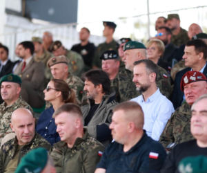 Pokaz 18. Dywizji Zmechanizowanej na nowodębskim poligonie