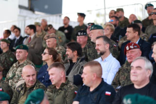 Pokaz 18. Dywizji Zmechanizowanej na nowodębskim poligonie