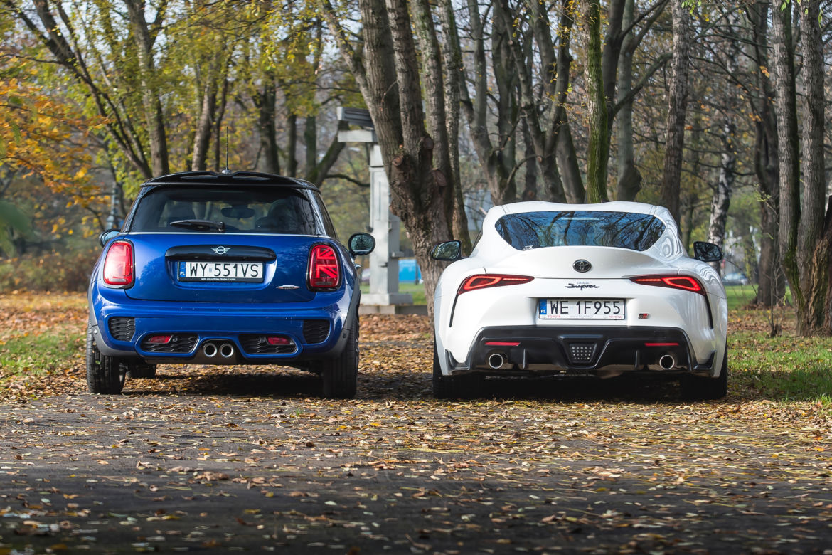 MINI Cooper John Cooper Works 2.0 8AT vs. Toyota GR Supra 2.0 AT8