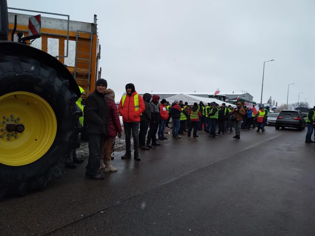 Protest rolników w Hrubieszowie - 9 lutego 2024