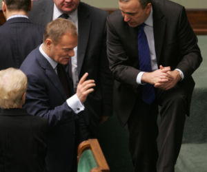 Donald Tusk i Grzegorz Schetyna
