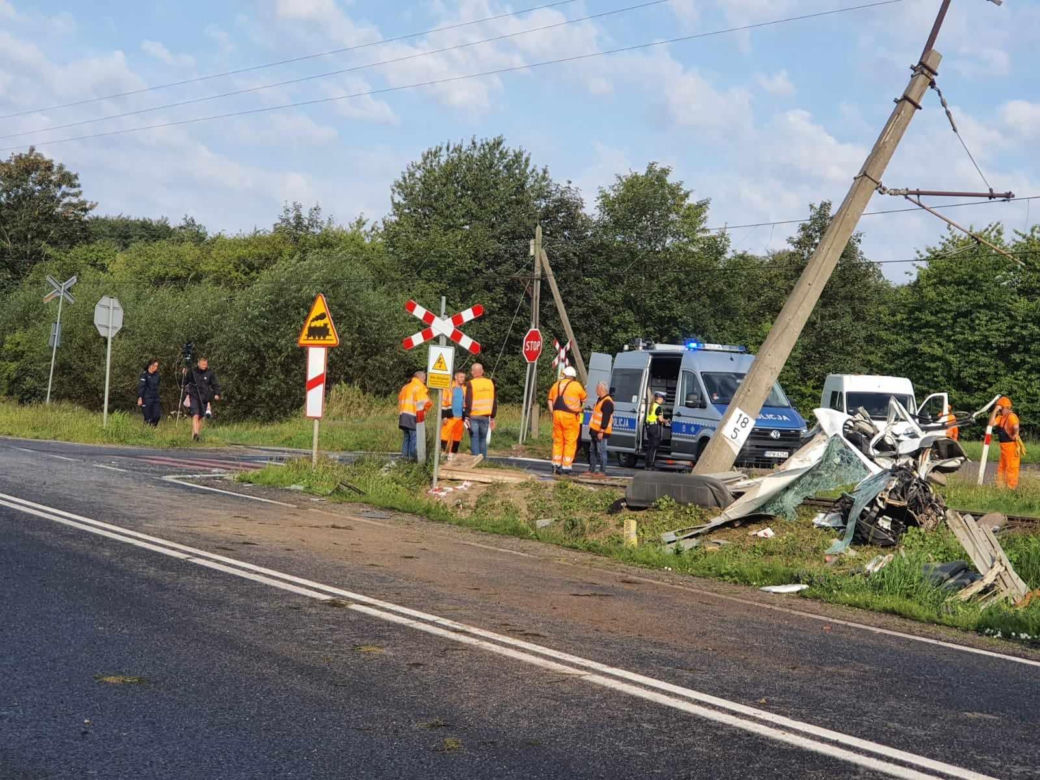 Wypadek na przejeździe kolejowym pod Będzinem