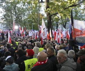 Protest pod TK.