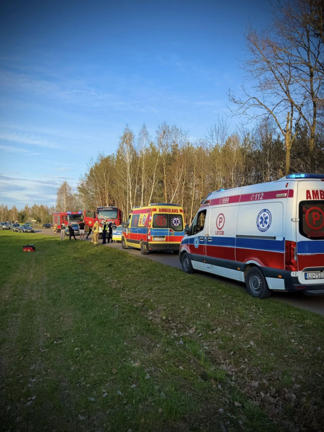 Wypadek w gminie Serokomla