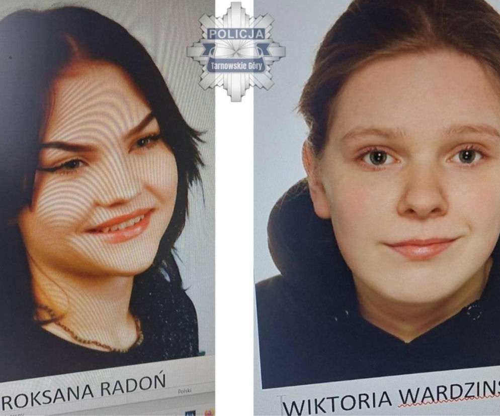 Zaginęły 16-letnia Roksana i 17-letnia Wiktoria. Policja publikuje wizerunek i prosi o pomoc