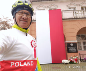 Iławscy rowerzyści uczcili 11 listopada