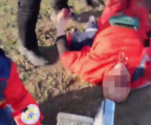 Chersoń. Rosjanie wysadzili ambulas, podczas gdy medycy ratowali człowieka