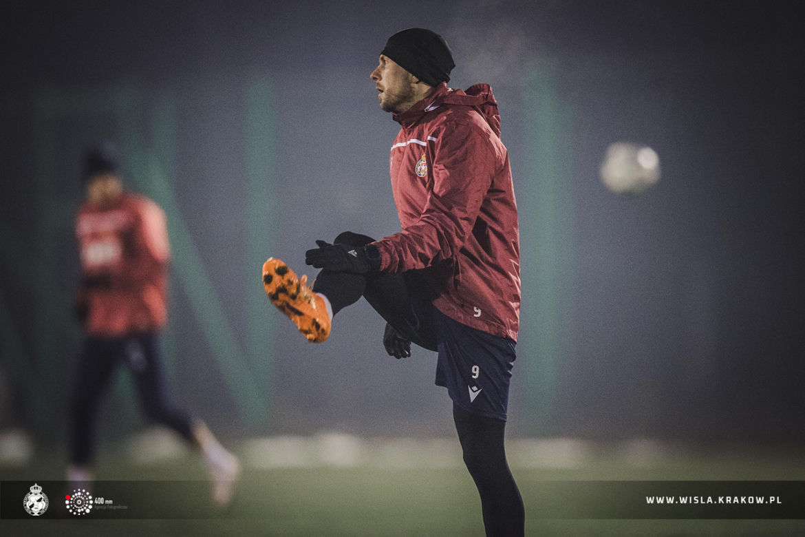 Trening Wisły Kraków przed derbami