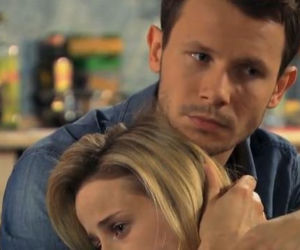 Pierwsza miłość. Sabina (Urszula Dębska), Radek (Mateusz Banasiuk)
