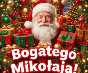 Kartka z życzeniami na Mikołaja