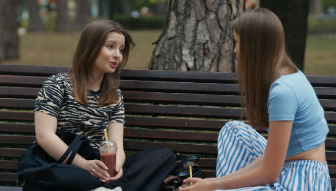 Barwy szczęścia, odcinek 3300. Ewa (Gabriela Ziembicka), Ewelina (Amelia Listwoń)