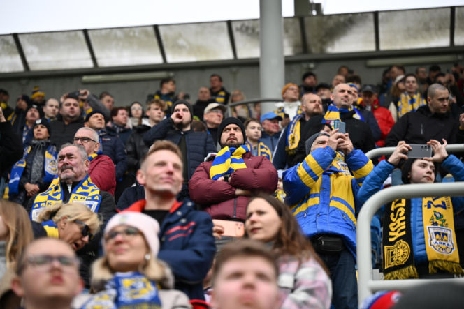 Arka Gdynia - Widzew Łódź: Zdjęcia kibiców i zawodników z meczu 25. kolejki PKO BP Ekstraklasy