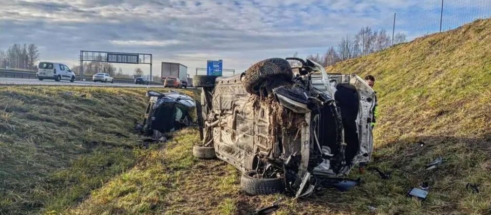 Karambol na autostradzie A1 w środę 11 grudnia 2025