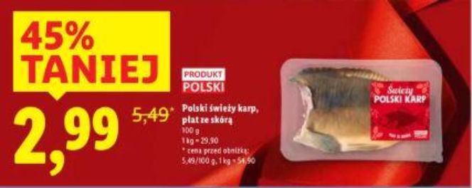Promocja na karpia w Lidlu 2025