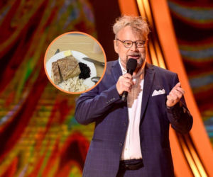 Piotr Bałtroczyk nadaje ze szpitala. Tak satyryk podsumował podany mu posiłek