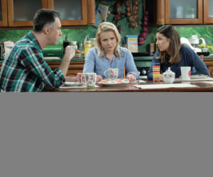 Pierwsza miłość. Artur (Łukasz Płoszajski), Kinga (Aleksandra Zienkiewicz), Marysia (Aneta Zając)