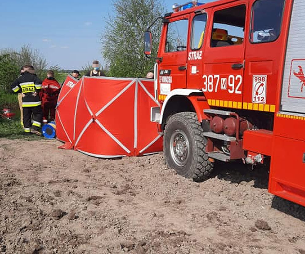 Utonął w traktorze we własnym stawie
