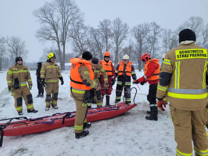 Strażackie ćwiczenia