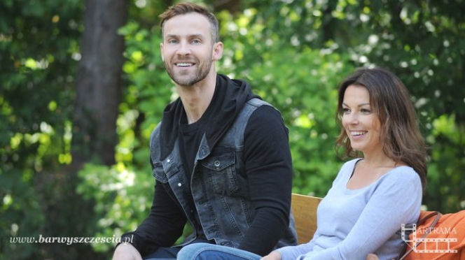 Barwy szczęścia odc. 1358. Adam (Bartosz Porczyk), Kasia Górka (Katarzyna Glinka)