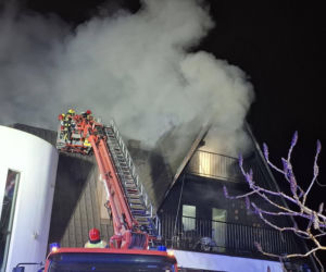 Pożar w ośrodku Lawendowa Przystań w Wieleniu.