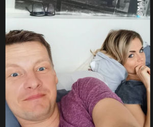 M jak miłość: Marcin Mroczek (Piotrek) z żoną Marleną Muranowicz